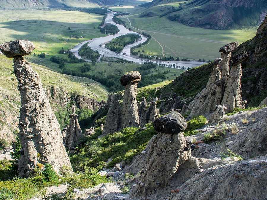 каменные грибы в Горном Алтае
